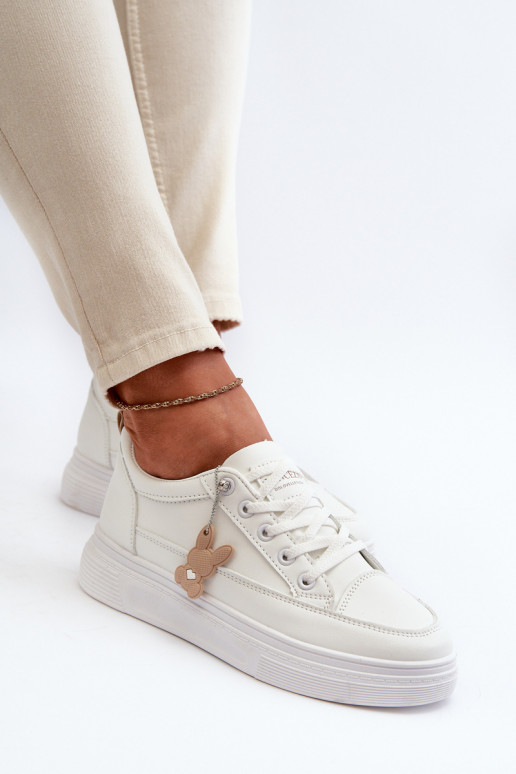 chaussures de loisirs chaussures de sport avec plateforme avec ornements couleur blanche Vinceza 13613