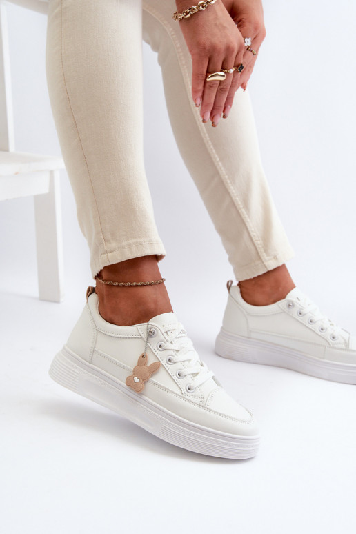 chaussures de loisirs chaussures de sport avec plateforme avec ornements couleur blanche Vinceza 13613