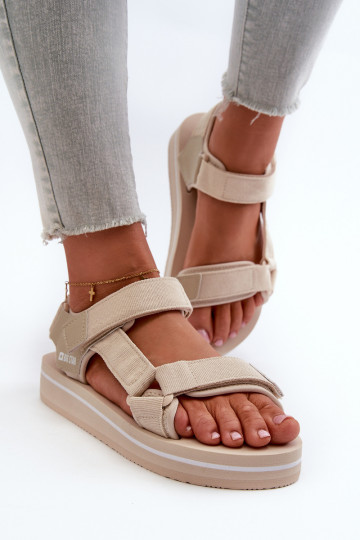 Sandales plateforme femme Big Star NN274A535 beige