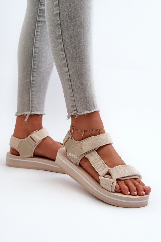 Sandales plateforme femme Big Star NN274A535 beige