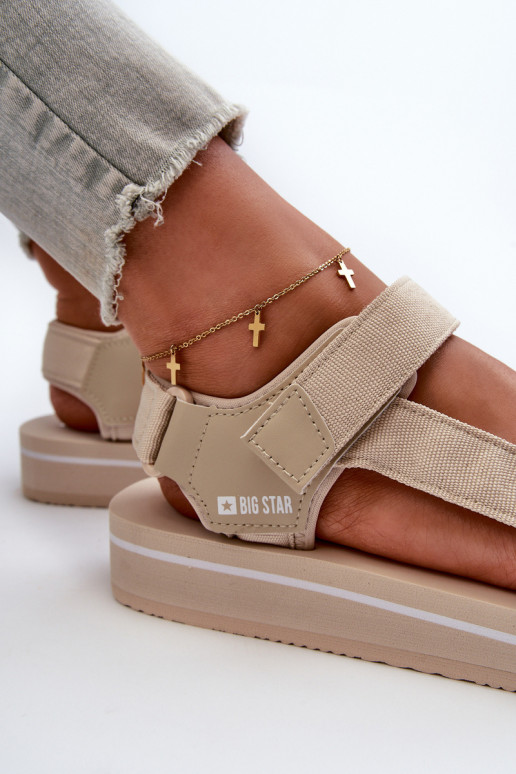 Sandales plateforme femme Big Star NN274A535 beige