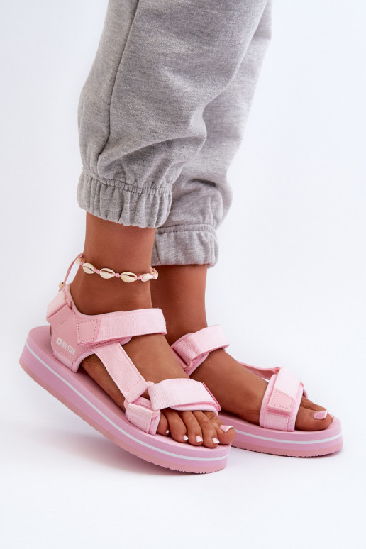 Sandales femme à plateforme Big Star NN274A533 couleur rose