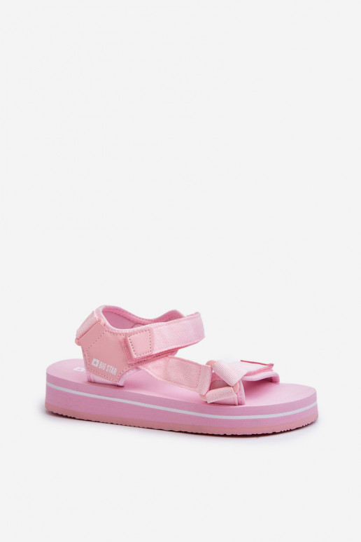 Sandales femme à plateforme Big Star NN274A533 couleur rose
