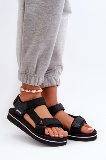 Sandales femme à plateforme Big Star NN274A532 couleur noir 2