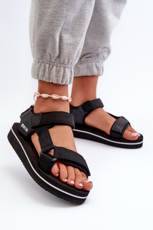 Sandales femme à plateforme Big Star NN274A532 couleur noir
