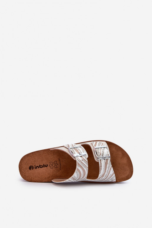 Chaussons confortables pour femmes avec boucles Inblu CP000045 beige Chaussons confortables pour femmes avec boucles Inblu CP000045 beige