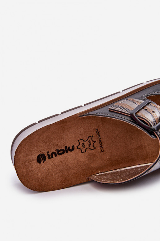Chaussons confortables pour femmes avec boucles Inblu CP000045 noir