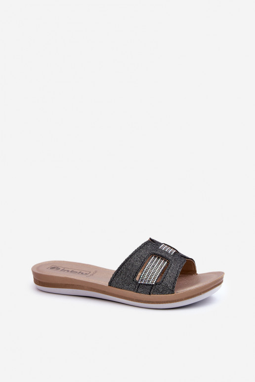 Chaussons brillants confortables Inblu BA000050 noir Chaussons brillants confortables Inblu BA000050 noir