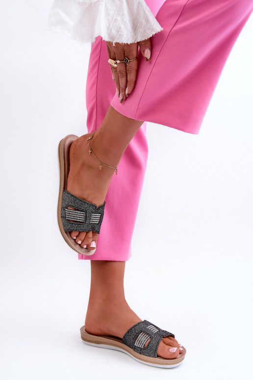 Chaussons brillants confortables Inblu BA000050 noir Chaussons brillants confortables Inblu BA000050 noir