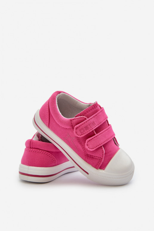 Chaussures décontractées pour enfants avec attaches adhésives Big Star NN374113 rose