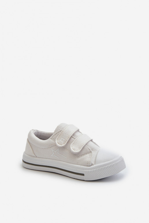Chaussures de loisirs enfant avec attaches adhésives Big Star NN374117 coloris blanc Chaussures de loisirs enfant avec attaches adhésives Big Star NN374117 coloris blanc