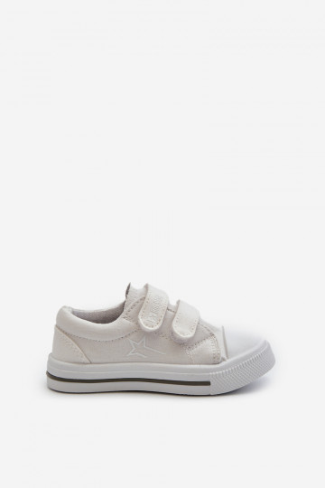 Chaussures de loisirs enfant avec attaches adhésives Big Star NN374117 coloris blanc 2