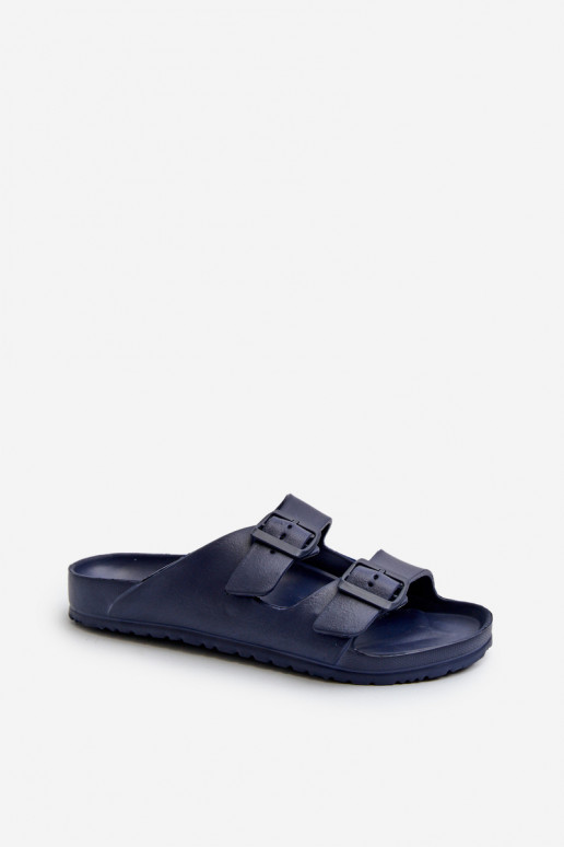 Chaussons Homme Light Chaussons légers à boucles de couleur bleu foncé Avatara Chaussons Homme Light Chaussons légers à boucles de couleur bleu foncé Avatara
