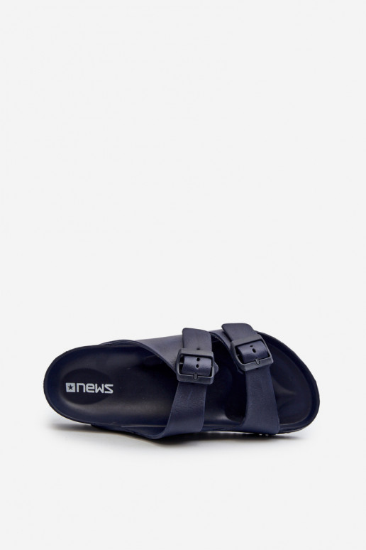 Chaussons Homme Light Chaussons légers à boucles de couleur bleu foncé Avatara Chaussons Homme Light Chaussons légers à boucles de couleur bleu foncé Avatara