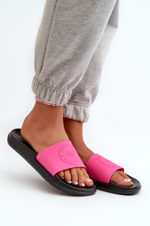 Chaussons Femme 4FMM00FFLIF045-55S rose-noir