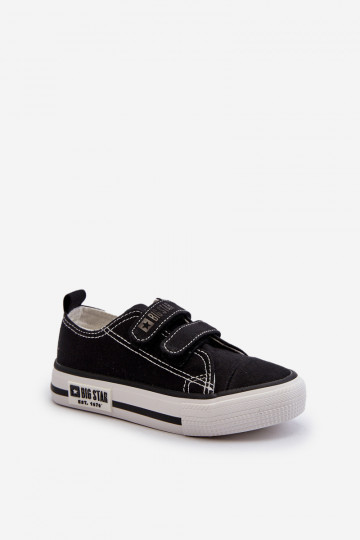 Chaussures de loisirs enfant avec attaches adhésives Big Star LL374015 couleur noir
