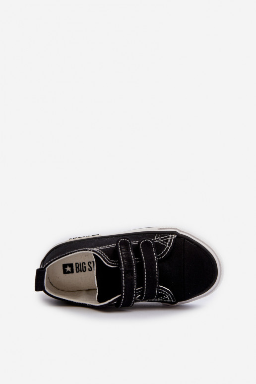 Chaussures de loisirs enfant avec attaches adhésives Big Star LL374015 couleur noir