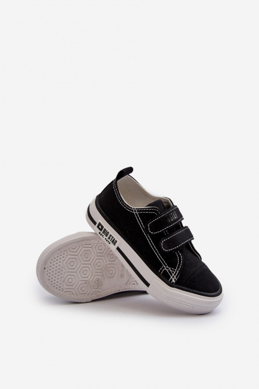 Chaussures de loisirs enfant avec attaches adhésives Big Star LL374015 couleur noir