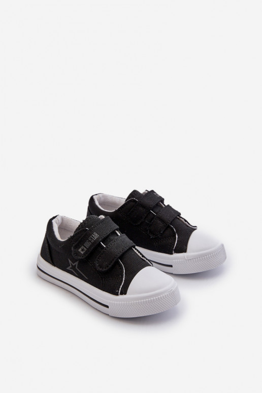 Chaussures de loisirs enfant avec attaches adhésives Big Star NN374111 couleur noir