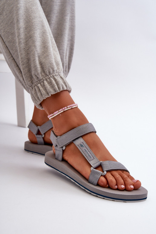 Sandales style sport pour femmes 4FRSS24FSANF054-20S couleur gris