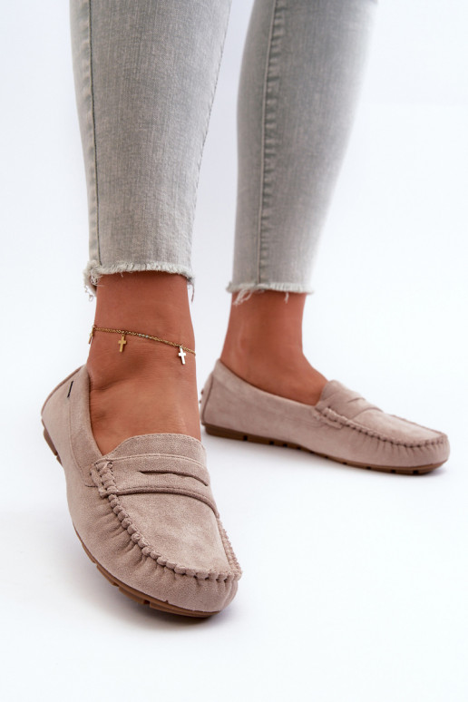mocassins pour femmes Z en éco-daim ivoire Rerceria