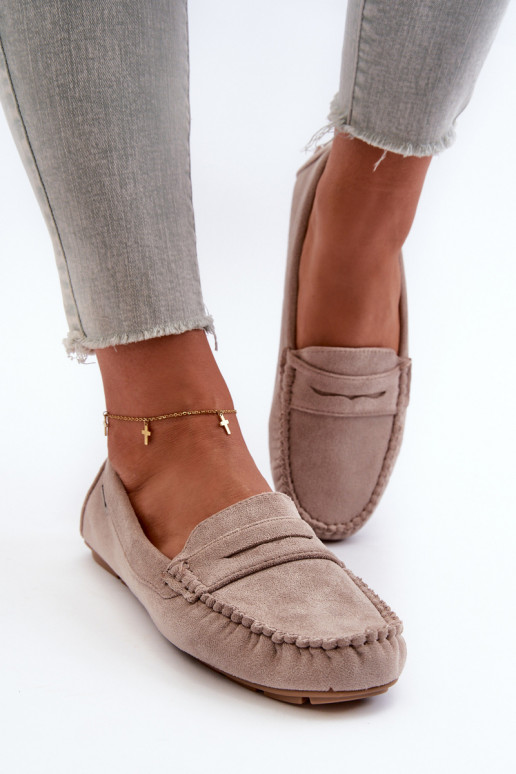 mocassins pour femmes Z en éco-daim ivoire Rerceria