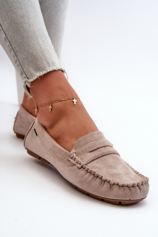 mocassins pour femmes Z en éco-daim ivoire Rerceria