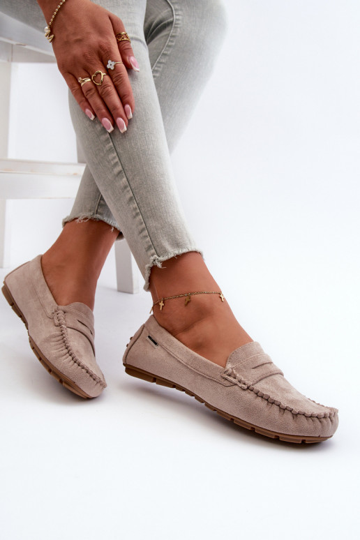 mocassins pour femmes Z en éco-daim ivoire Rerceria