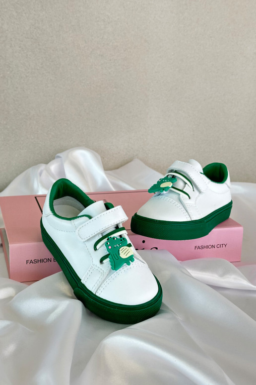 Baskets enfants chaussures de loisirs Z Przypinku couleur blanc-vert Pennyn