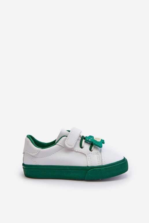 Baskets enfants chaussures de loisirs Z Przypinku couleur blanc-vert Pennyn Baskets enfants chaussures de loisirs Z Przypinku couleur blanc-vert Pennyn