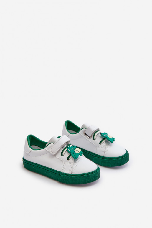 Baskets enfants chaussures de loisirs Z Przypinku couleur blanc-vert Pennyn Baskets enfants chaussures de loisirs Z Przypinku couleur blanc-vert Pennyn