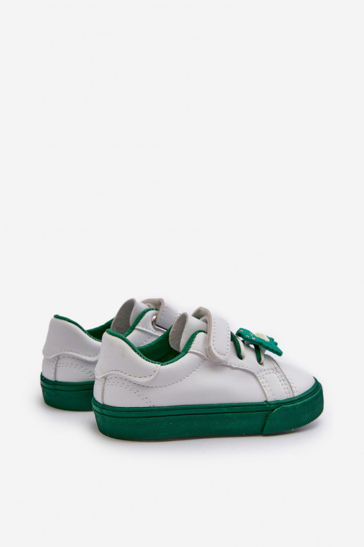 Baskets enfants chaussures de loisirs Z Przypinku couleur blanc-vert Pennyn Baskets enfants chaussures de loisirs Z Przypinku couleur blanc-vert Pennyn