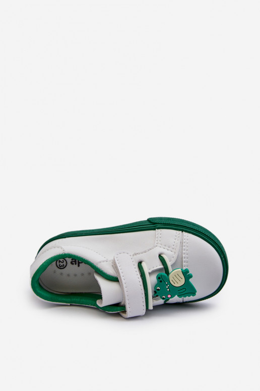 Baskets enfants chaussures de loisirs Z Przypinku couleur blanc-vert Pennyn Baskets enfants chaussures de loisirs Z Przypinku couleur blanc-vert Pennyn