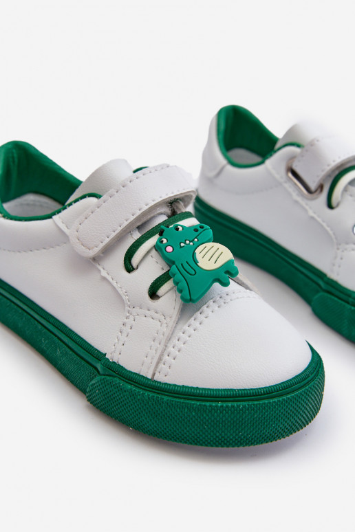Baskets enfants chaussures de loisirs Z Przypinku couleur blanc-vert Pennyn