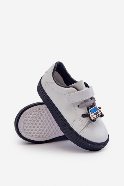 Baskets enfants chaussures de loisirs Z Przypinku couleur blanc-bleu foncé Pennyn