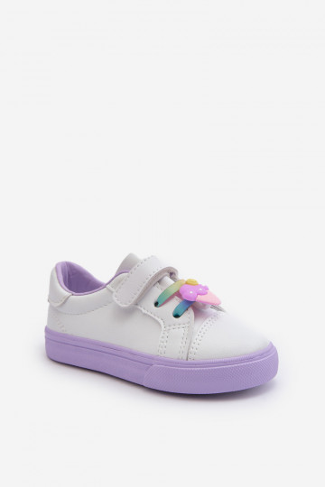 Baskets enfant chaussures de loisirs Z Przypinku couleur Blanc-Violet Pennyn