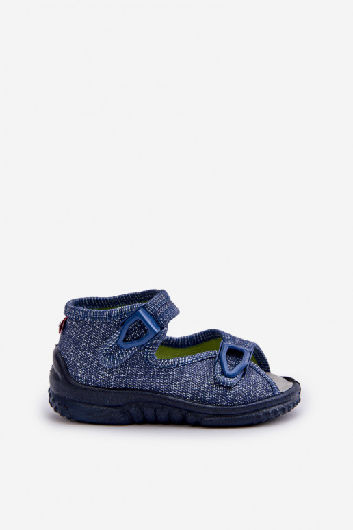 Sandales tongs enfant NEL 310-06 GOKIDS bleu foncé