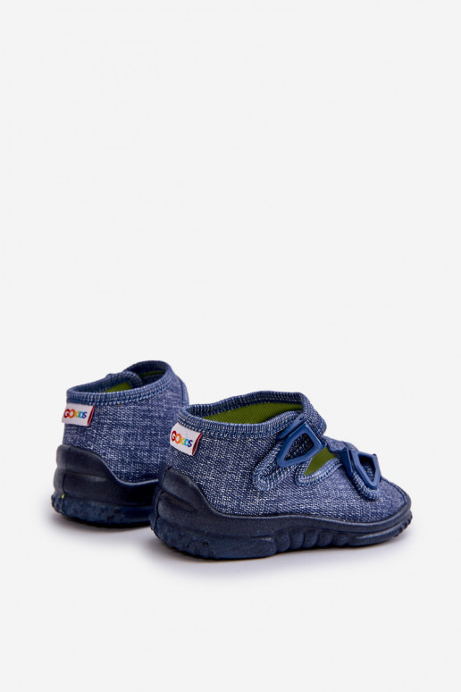 Sandales tongs enfant NEL 310-06 GOKIDS bleu foncé