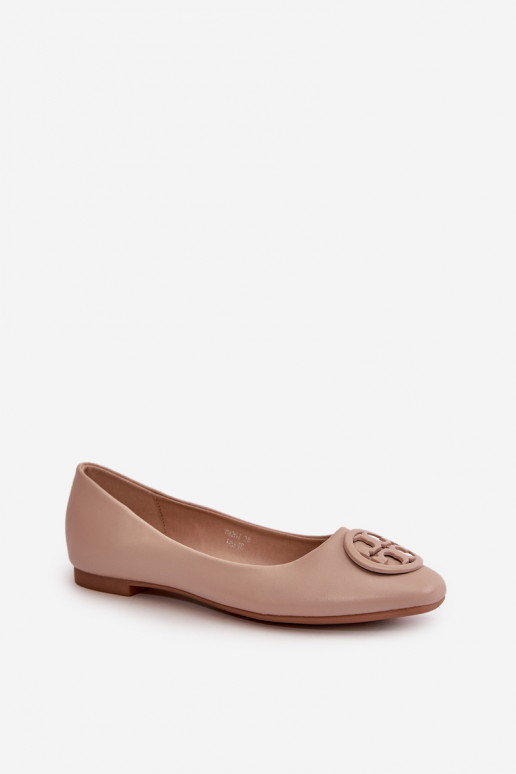 Ballerines Féminin avec des ornements Eko Peau beige Rhodike