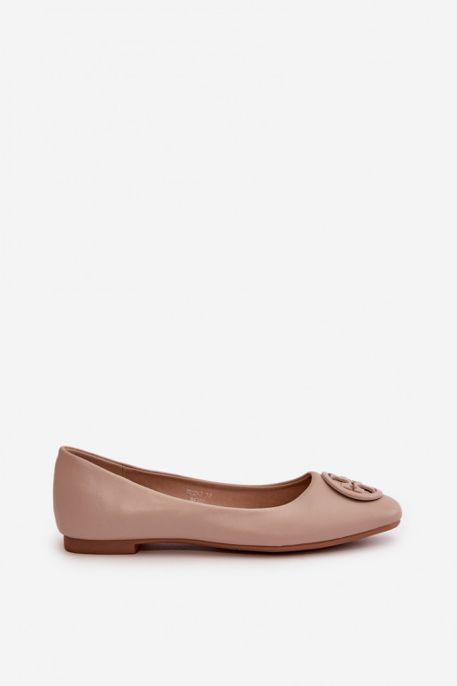 Ballerines Féminin avec des ornements Eko Peau beige Rhodike