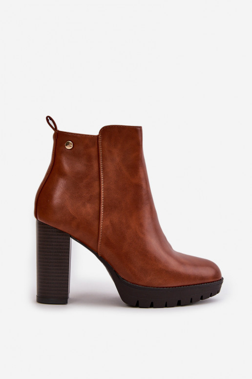 Bottines pour femmes réchauffées au Poteau Haut Attachées au Château couleur marron Bioria Bottines pour femmes réchauffées au Poteau Haut Attachées au Château couleur marron Bioria