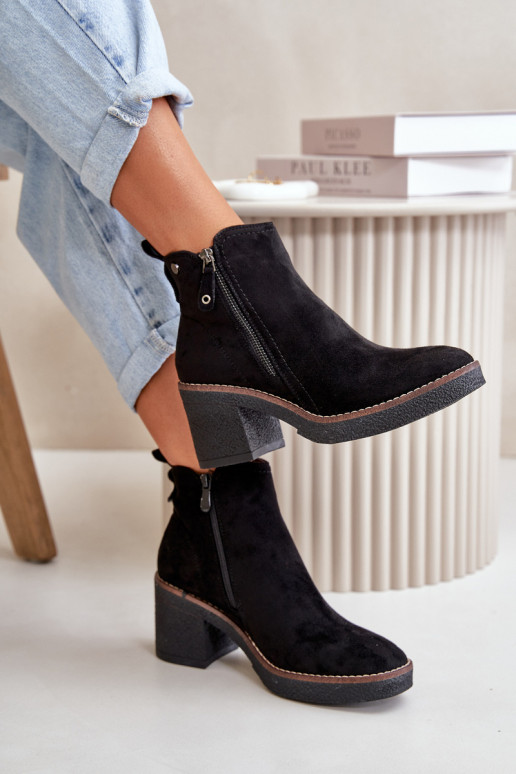 Bottes chauffantes pour femmes Z en éco-daim couleur noire Velarilla Bottes chauffantes pour femmes Z en éco-daim couleur noire Velarilla