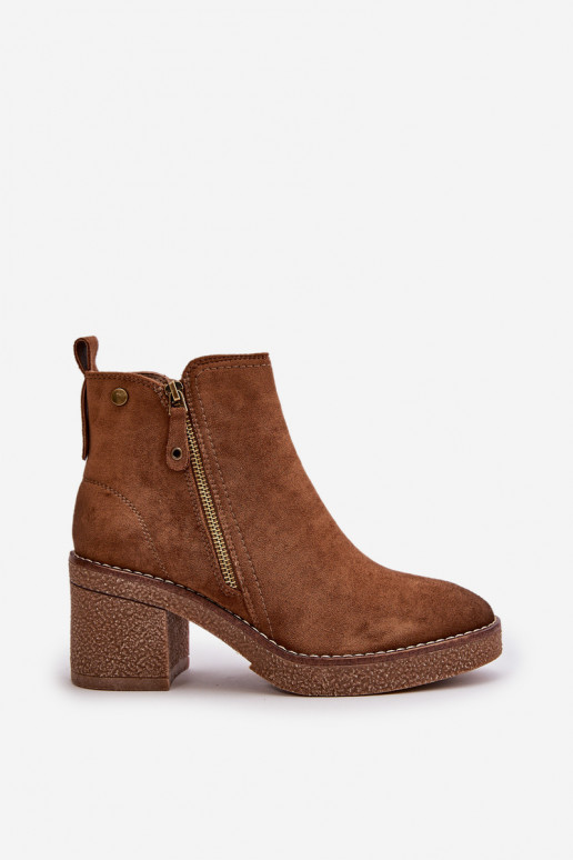 Bottes chauffantes pour femmes Z en éco-daim couleur marron Velarilla Bottes chauffantes pour femmes Z en éco-daim couleur marron Velarilla