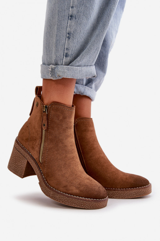 Bottes chauffantes pour femmes Z en éco-daim couleur marron Velarilla Bottes chauffantes pour femmes Z en éco-daim couleur marron Velarilla