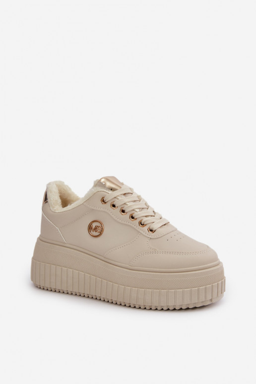 Chaussures modèle baskets baskets Féminin réchauffer avec des semelles massives à la mode beige Ardiela Chaussures modèle baskets baskets Féminin réchauffer avec des semelles massives à la mode beige Ardiela
