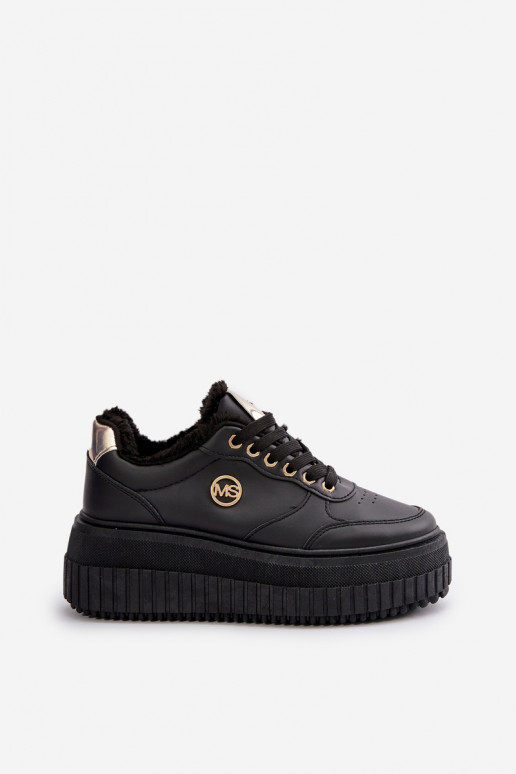 Chaussures modèle baskets baskets Féminin réchauffer avec des semelles massives à la mode couleur noire Ardiela Chaussures modèle baskets baskets Féminin réchauffer avec des semelles massives à la mode couleur noire Ardiela