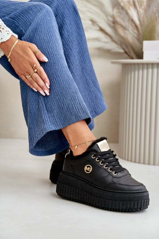 Chaussures modèle baskets baskets Féminin réchauffer avec des semelles massives à la mode couleur noire Ardiela Chaussures modèle baskets baskets Féminin réchauffer avec des semelles massives à la mode couleur noire Ardiela