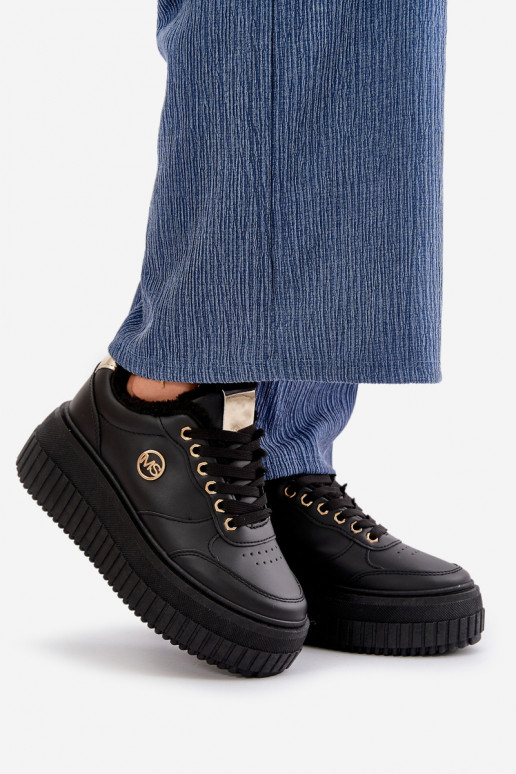 Chaussures modèle baskets baskets Féminin réchauffer avec des semelles massives à la mode couleur noire Ardiela Chaussures modèle baskets baskets Féminin réchauffer avec des semelles massives à la mode couleur noire Ardiela