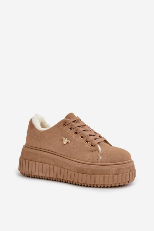 Chaussures modèle baskets Féminin réchauffer avec des semelles massives à la mode Ze couleur doréem Detalem marron Lotira Chaussures modèle baskets Féminin réchauffer avec des semelles massives à la mode Ze couleur doréem Detalem marron Lotira
