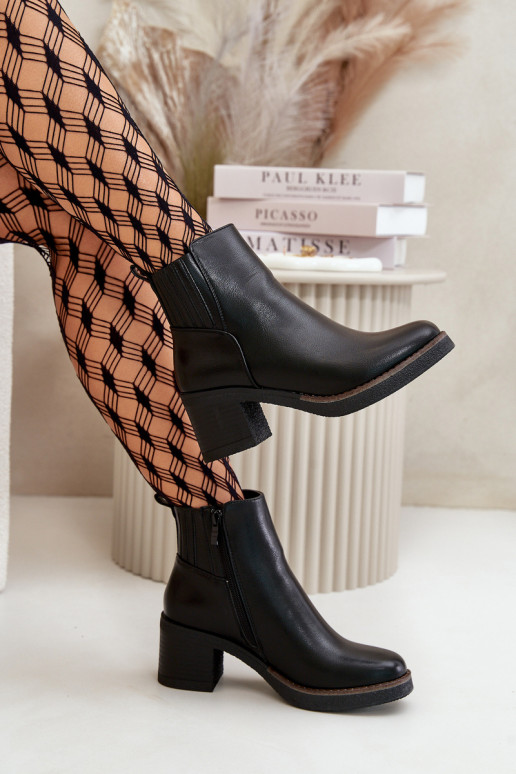 réchauffer Bottes pour femmes Eko Peau couleur noire Irittes